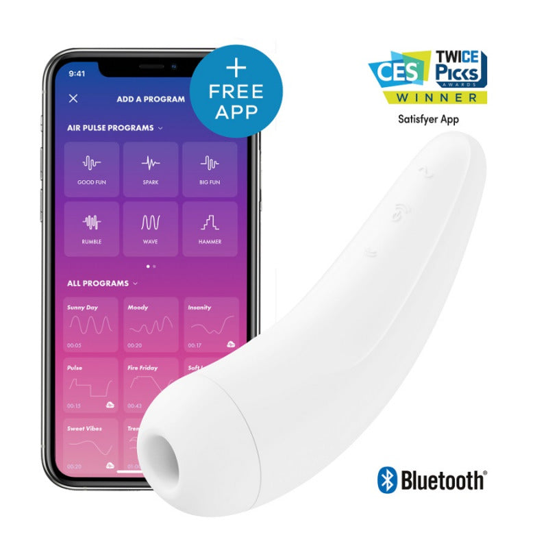 Satisfyer Curvy 2 bluetooth con APP estimula clitoris y punto G