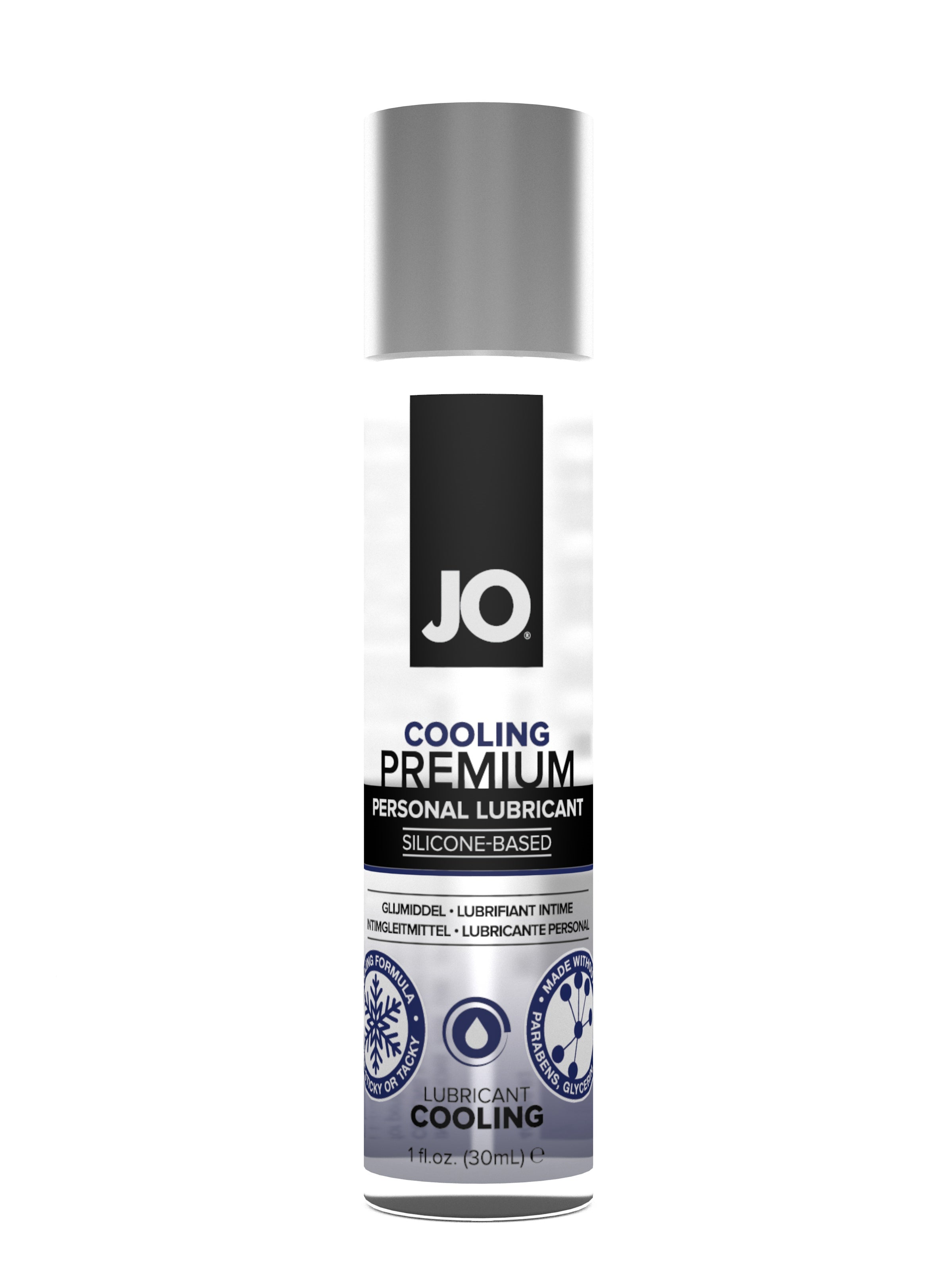 LUBRICANTE PREMIUM A BASE DE SILICON JO® 1OZ ORIGINAL, FRESCO Y CALIENTE