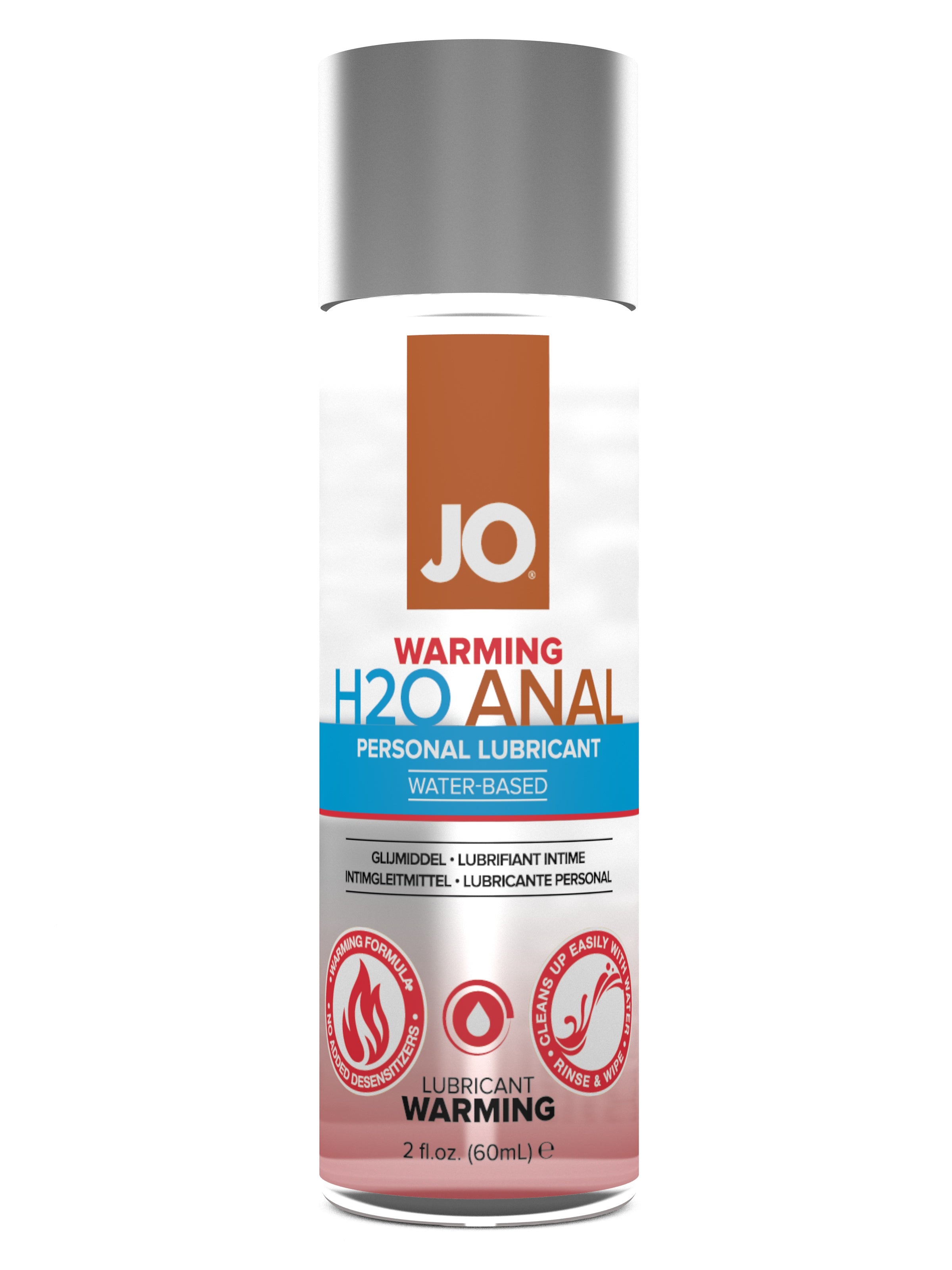 LUBRICANTE ANAL A BASE DE AGUA JO 2OZ ORIGINAL FRIO Y CALIENTE
