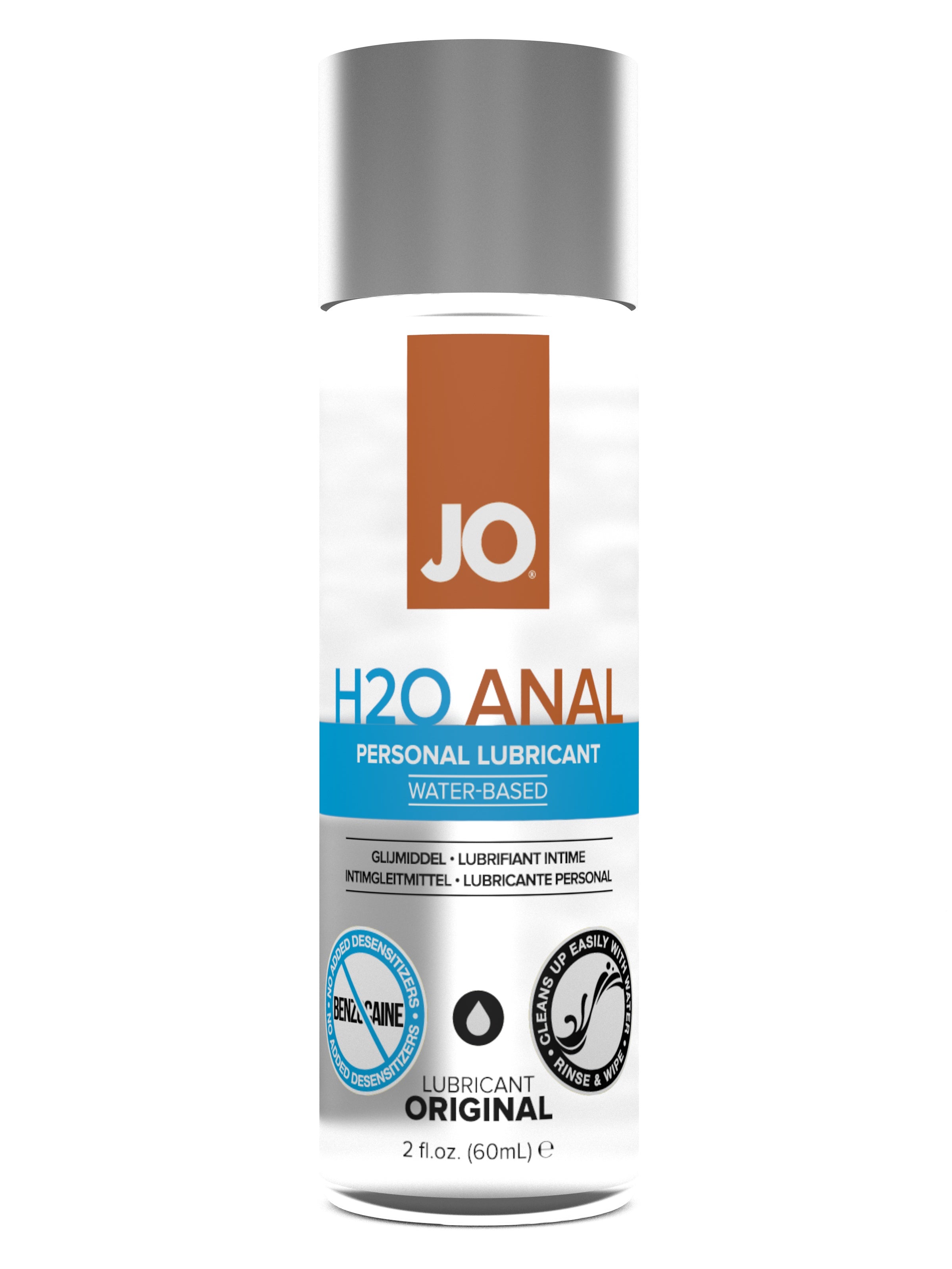 LUBRICANTE ANAL A BASE DE AGUA JO 2OZ ORIGINAL FRIO Y CALIENTE