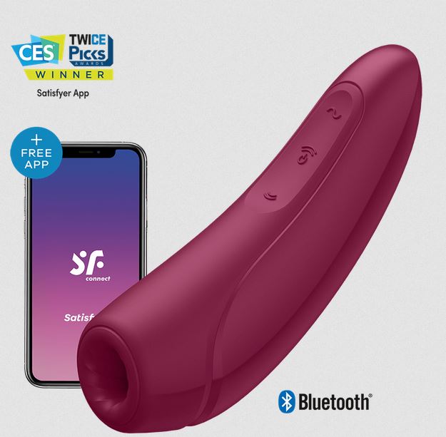 Satisfyer Curvy 1 estimulador de clitoris y punto G bluetooth con APP