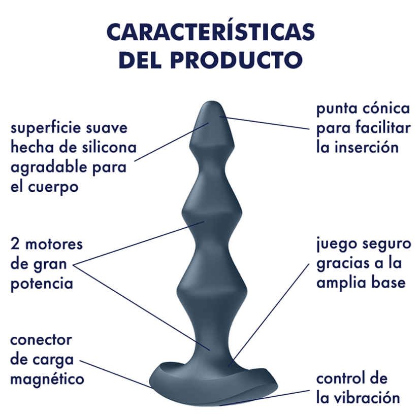 Vibrador Anal Unisex Recargable Satisfyer Lolli Plug 1