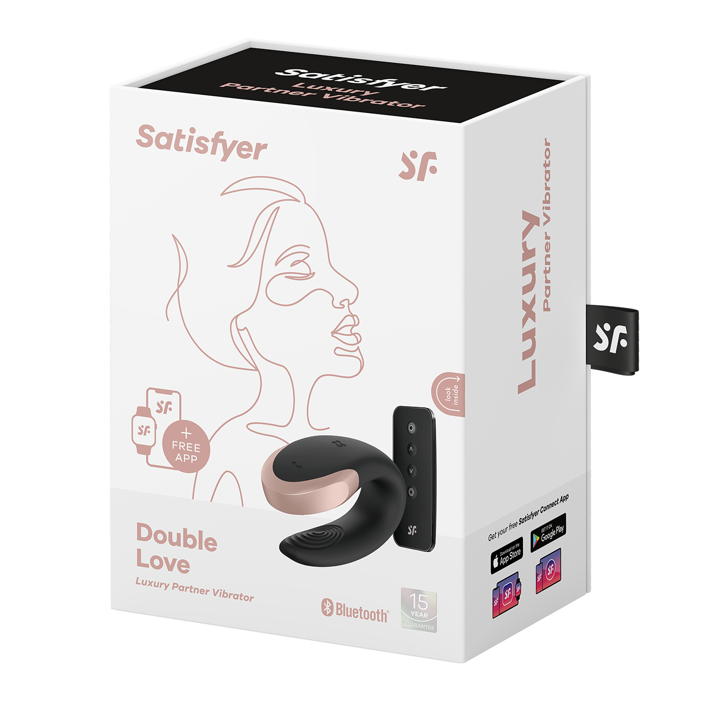 Vibrador para Parejas Bluetooth APP o control remoto Satisfyer Double Love
