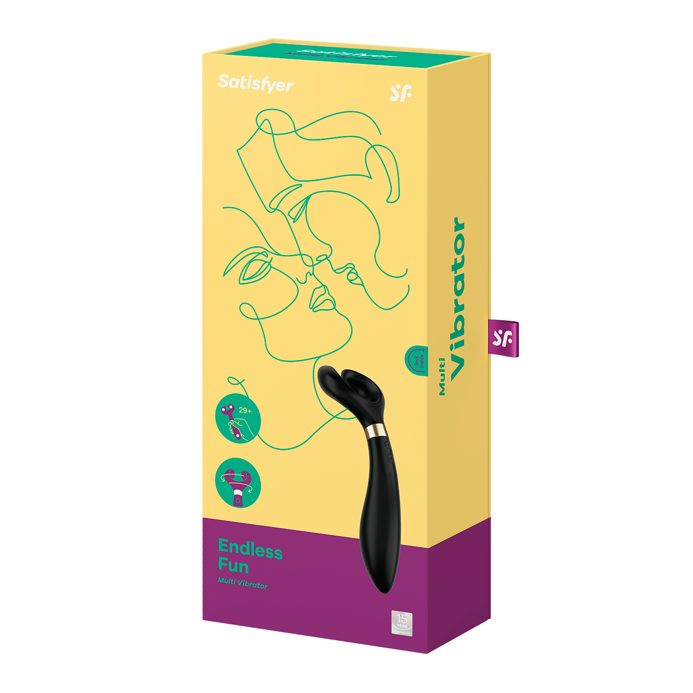 Vibrador multifunciones todas las zonas erogenas en pareja o a solas Satisfyer Endless Fun