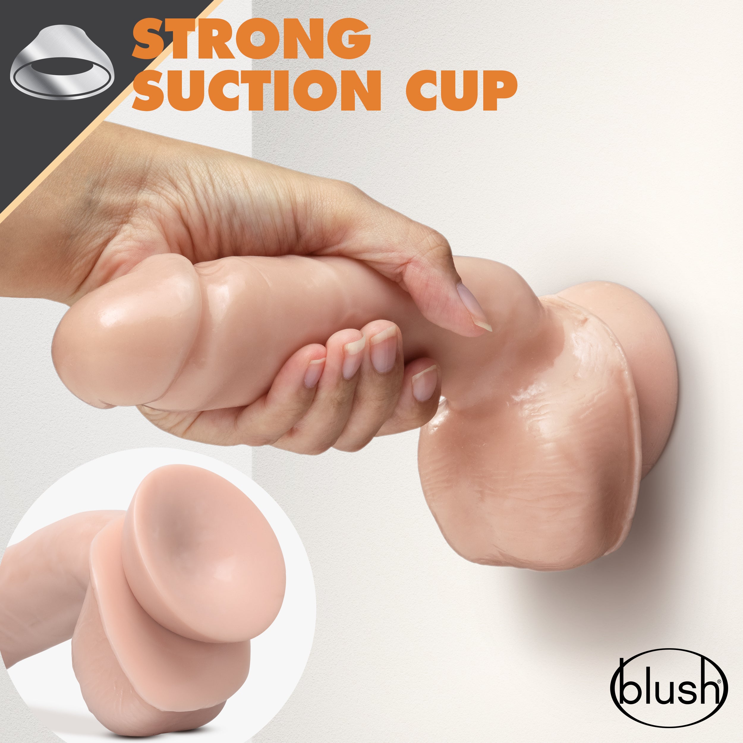 Dildo Realista y super suave Autolubricable De 8.5 Pulgadas Dr Skin Glide