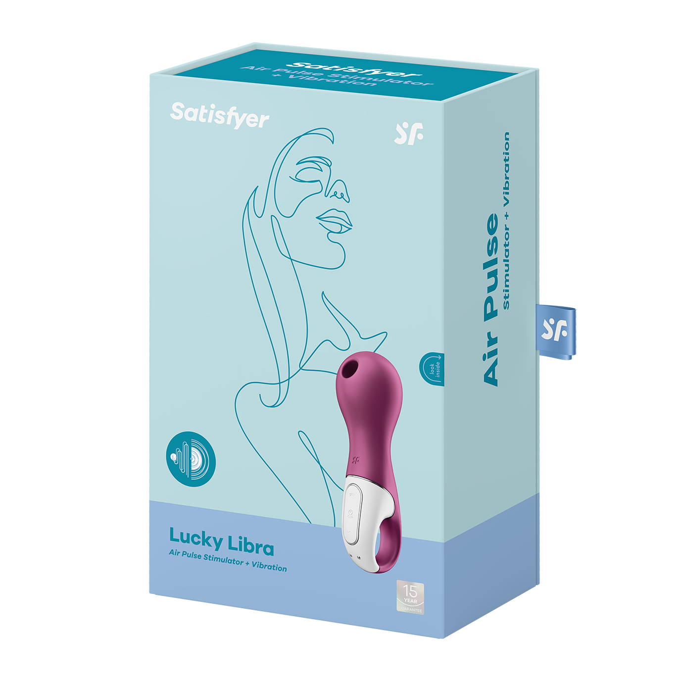 Estimulador De Clitoris con pulsaciones de aire y Vibracion Satisfyer Lucky Libra