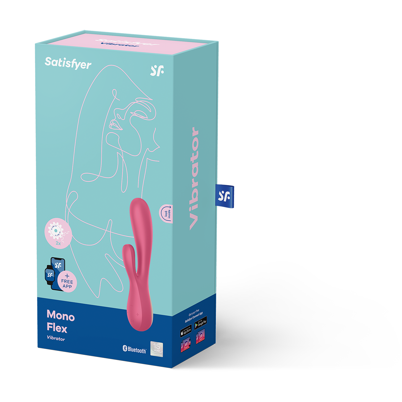 Vibrador Satisfyer Mono Flex con Aplicacion movil y Bluetooth