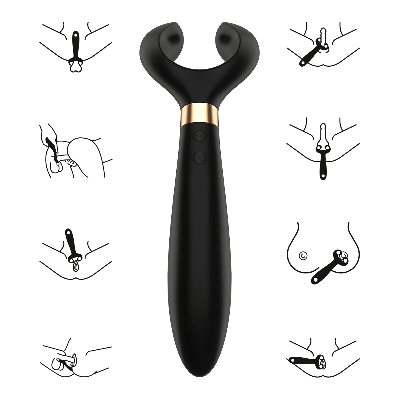 Vibrador multifunciones todas las zonas erogenas en pareja o a solas Satisfyer Endless Fun