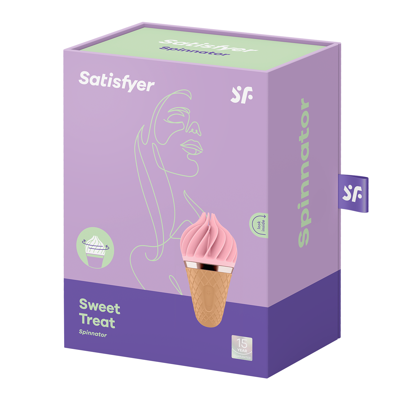 Estimulador Clitoris con rotacion y vibracion recargable Satisfyer Sweet Treat