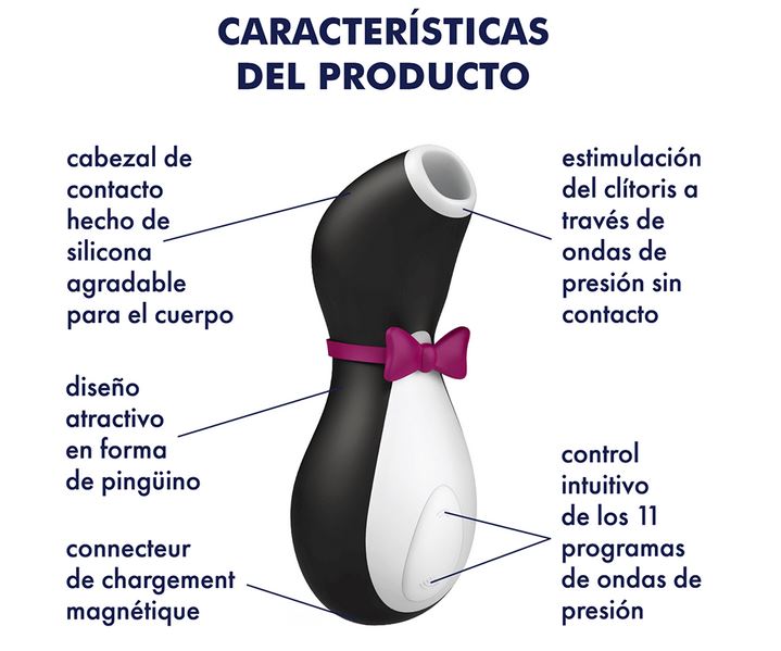 SATISFYER PENGUIN ESTIMULADOR DE CLITORIS