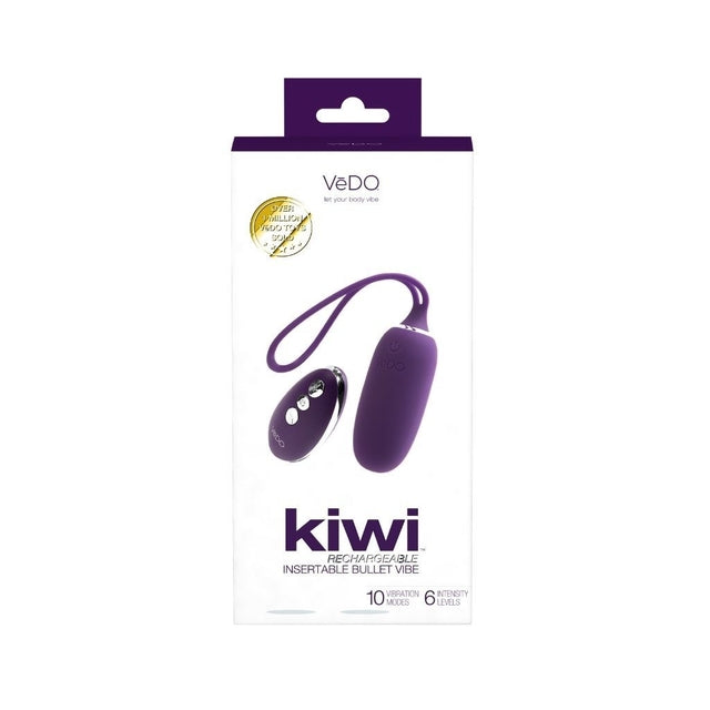 Vibrador Bullet Insertable, Recargable Y Poderoso Vedo Kiwi